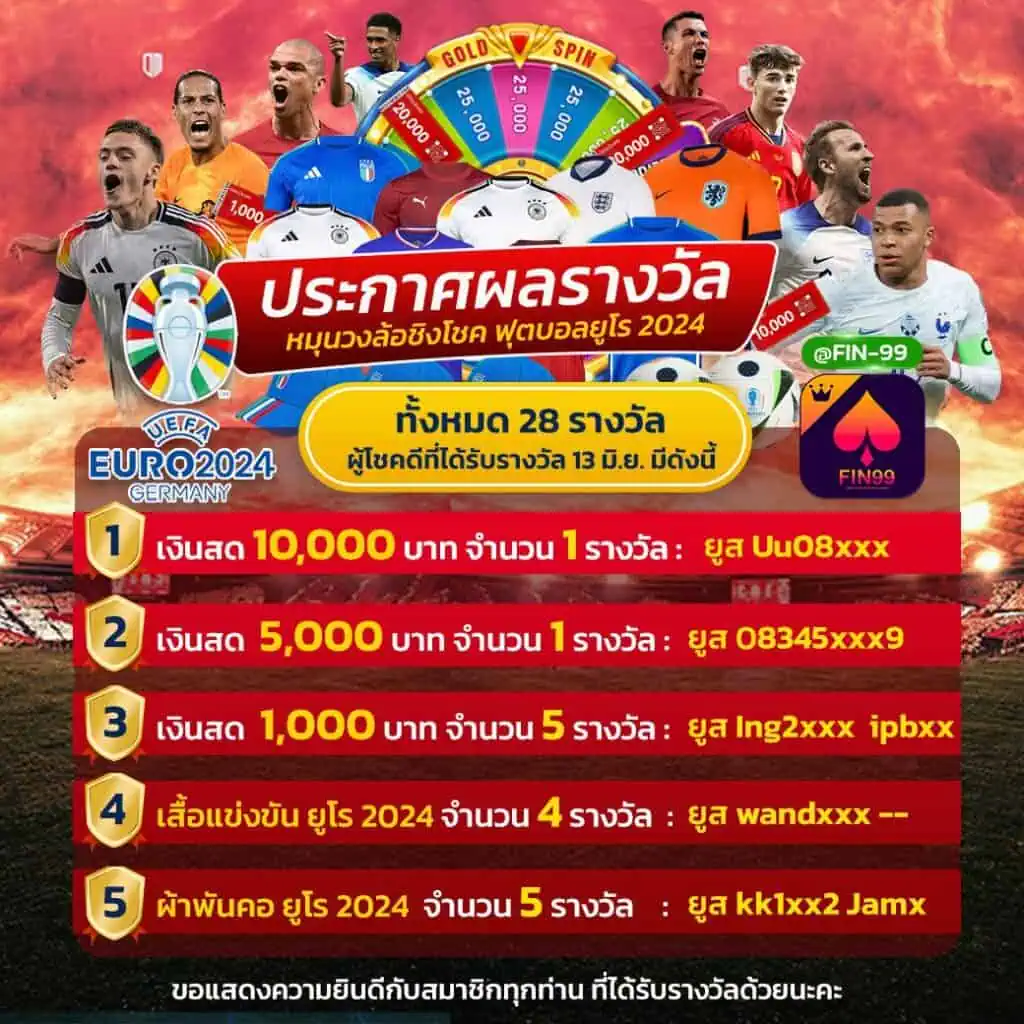 ผลรางวัล วันที่13