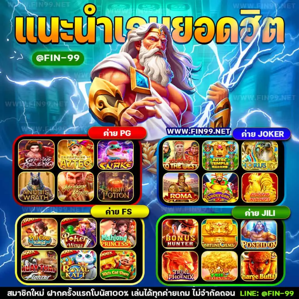 แนะนำค่ายเกมยอดฮิต